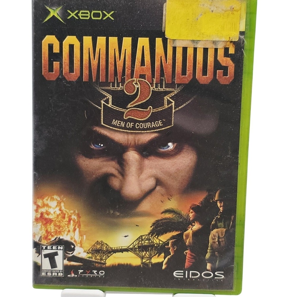 Commandos 2 Men Of Courage Microsoft Xbox Video Game Complete CIB Teen Rated Y2K